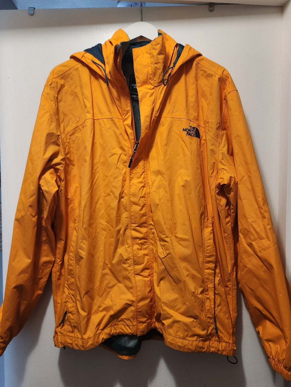 The North Face Men's Yellow Rain Jacket (Size L)